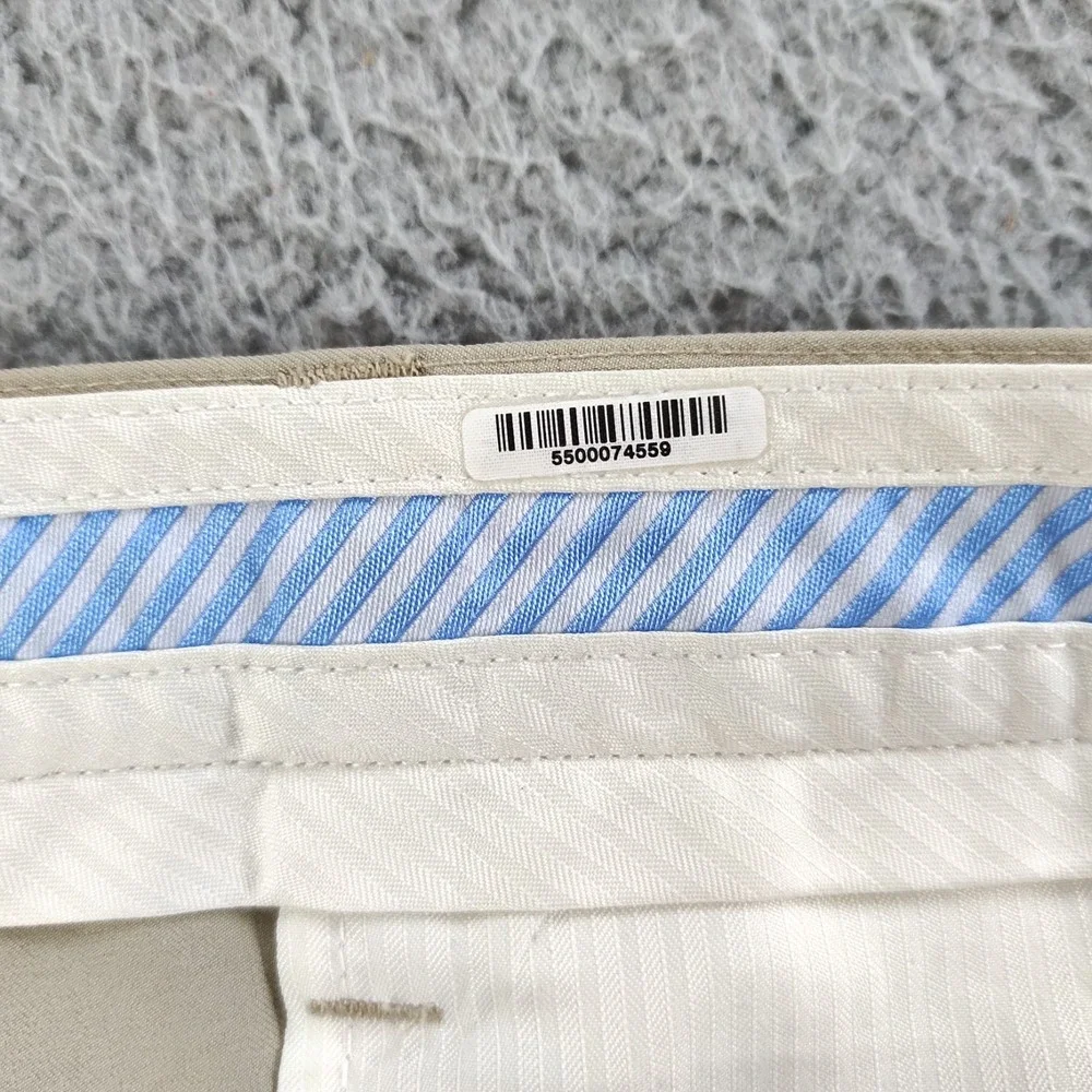 Footjoy Golf Pants Men 36x32 Beige Outdoor Stretch Performance Flat Front Preppy
